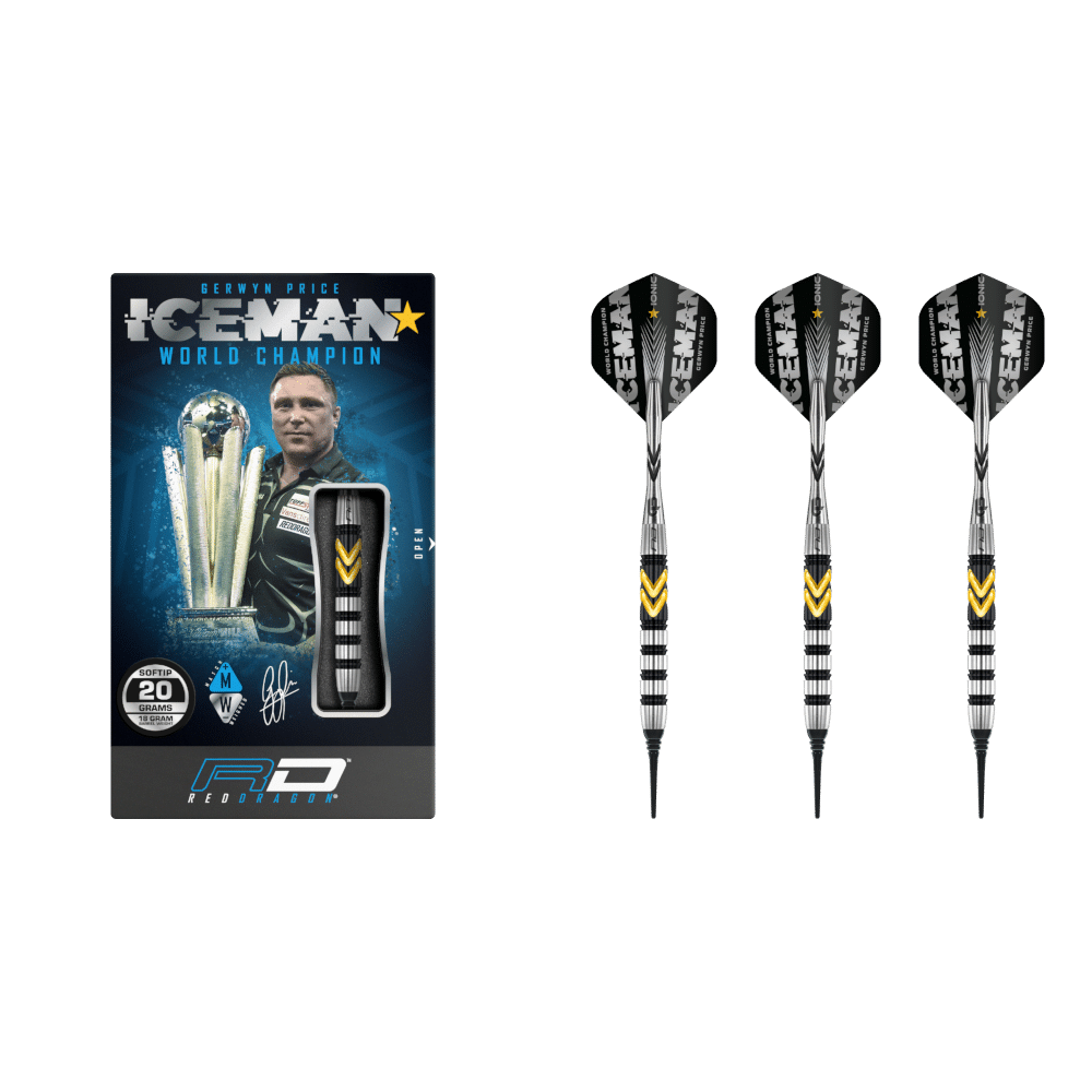 Red Dragon Gerwyn Price "Iceman" Thunder SE Soft Tip Darts 90%