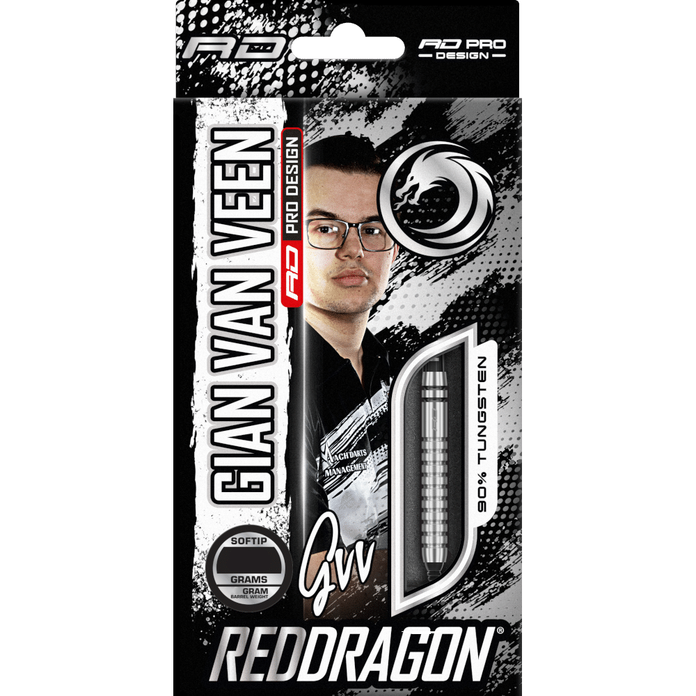 Red Dragon Gian van Veen Diamond Soft Tip Dart 90%