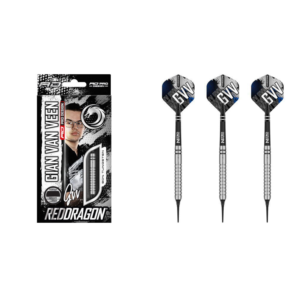 Red Dragon Gian van Veen Diamond Soft Tip Dart 90%