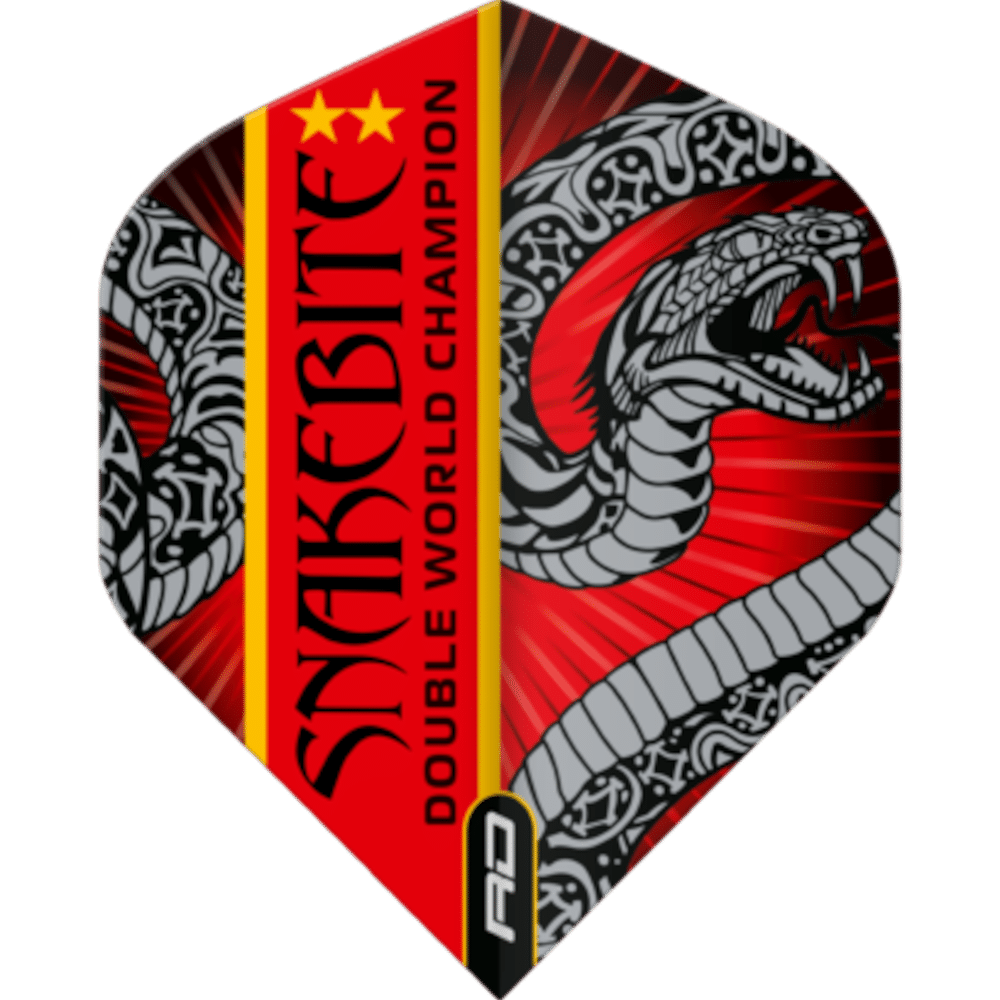 Red Dragon Hardcore Peter Wright Snakebite Double World Champion Standard Flight