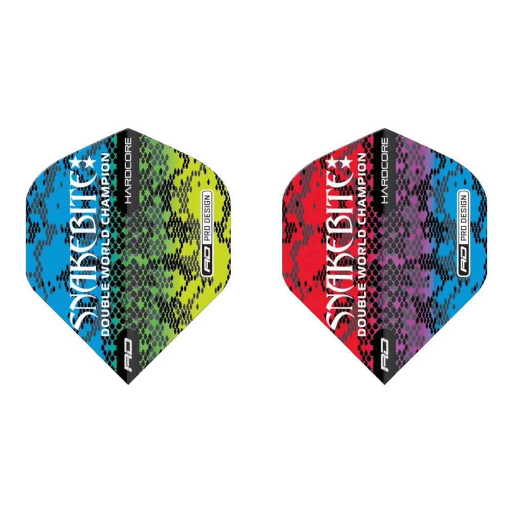 Red Dragon Hardcore Peter Wright Snakebite Multi Snakeskin Standard Flight