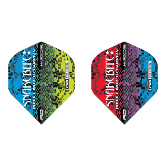 Red Dragon Hardcore Peter Wright Snakebite Multi Snakeskin Standard Flight