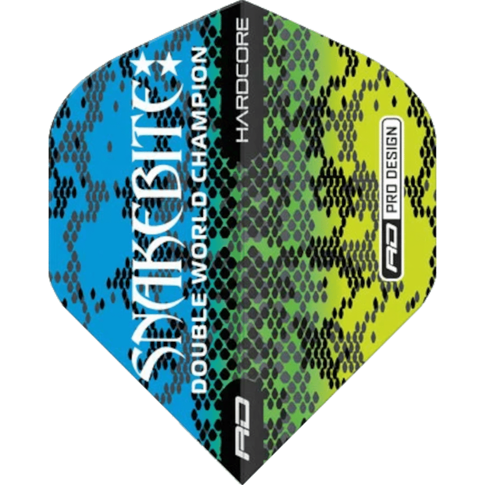 Red Dragon Hardcore Peter Wright Snakebite Multi Snakeskin Standard Flight