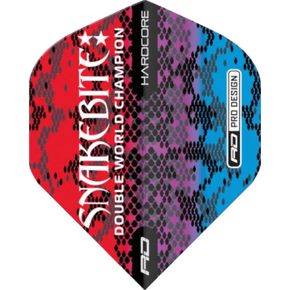 Red Dragon Hardcore Peter Wright Snakebite Multi Snakeskin Standard Flight