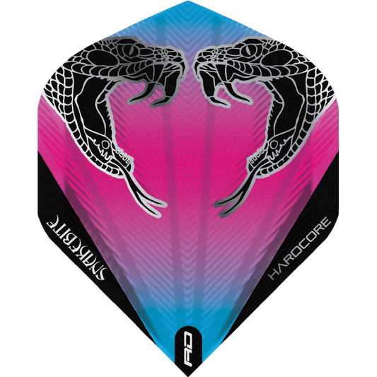 Red Dragon Hardcore Peter Wright Snakebite Transparent Standard Flight
