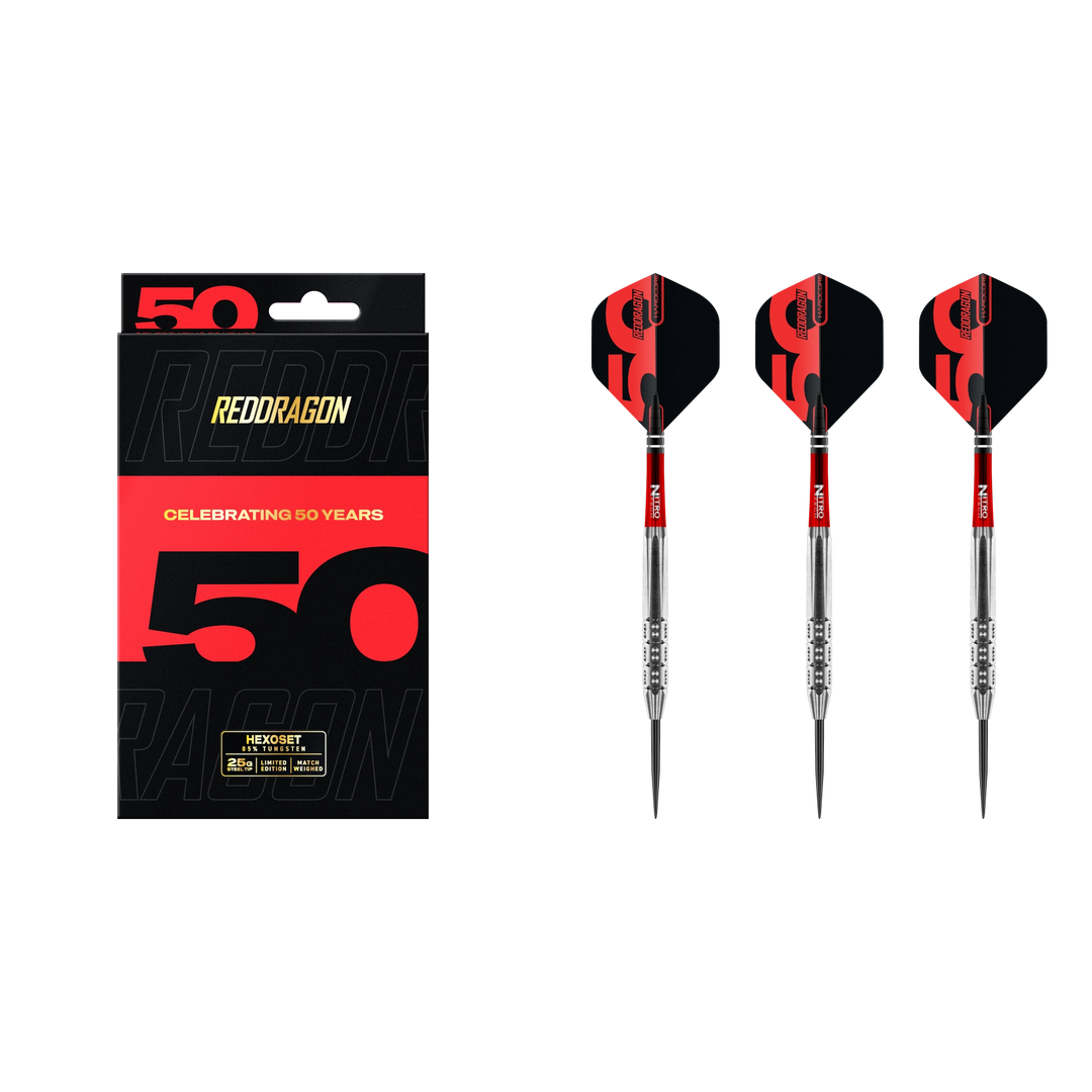 Red Dragon Hexoset 3 Steel Tip Darts 85%