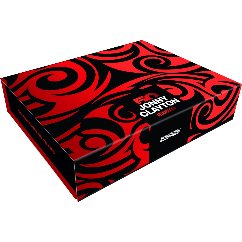 Red Dragon Jonny Clayton 50 Year Limited Edition Steeldart 90%