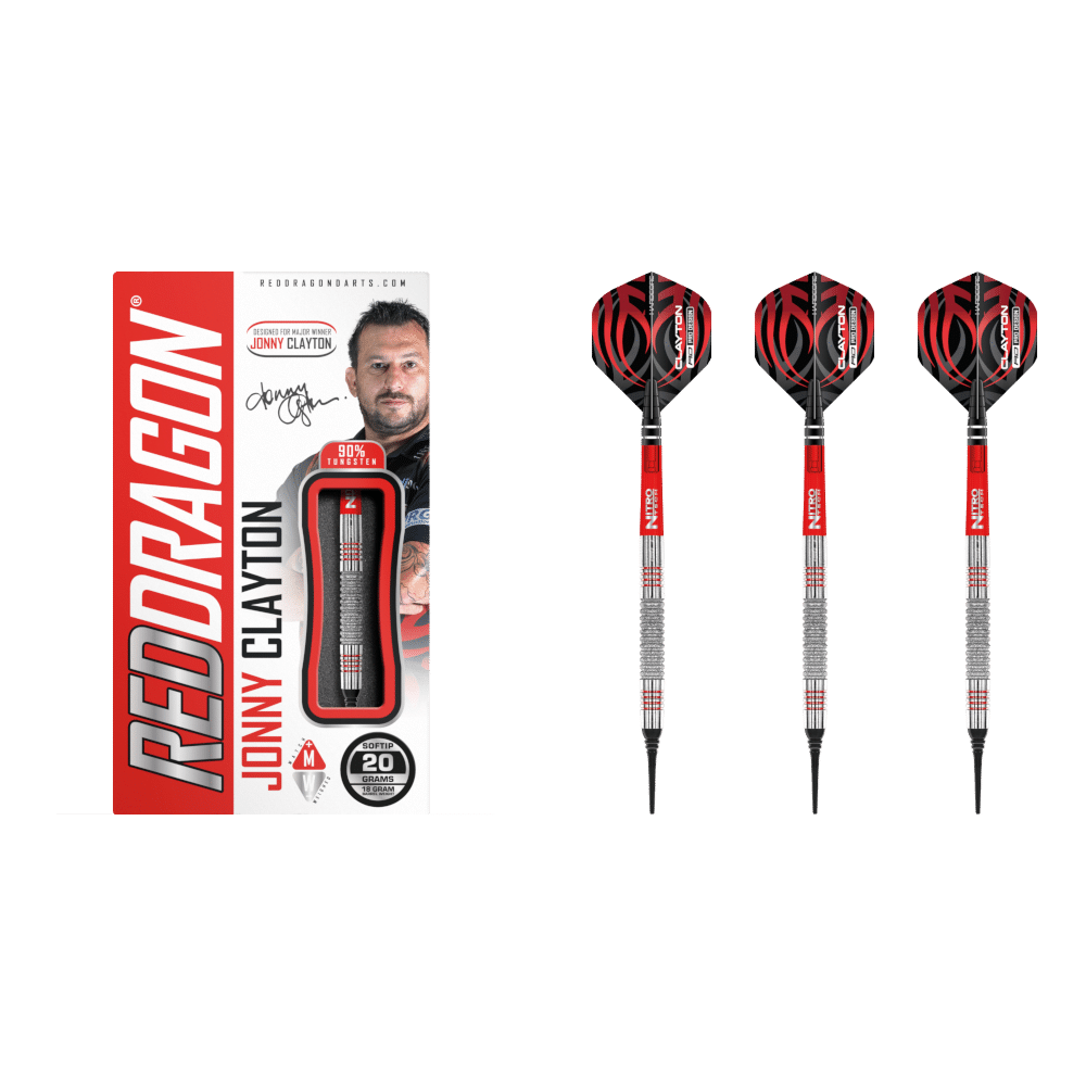Red Dragon Jonny Clayton Element Soft Tip Darts 90%