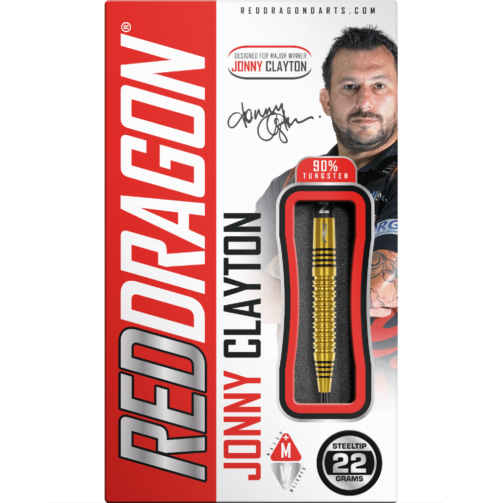 Red Dragon Jonny Clayton Gold Steeldart 90%