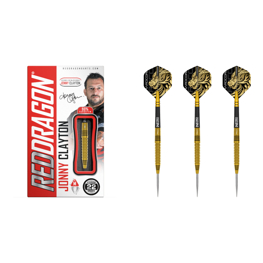 Red Dragon Jonny Clayton Gold Steeldart 90%