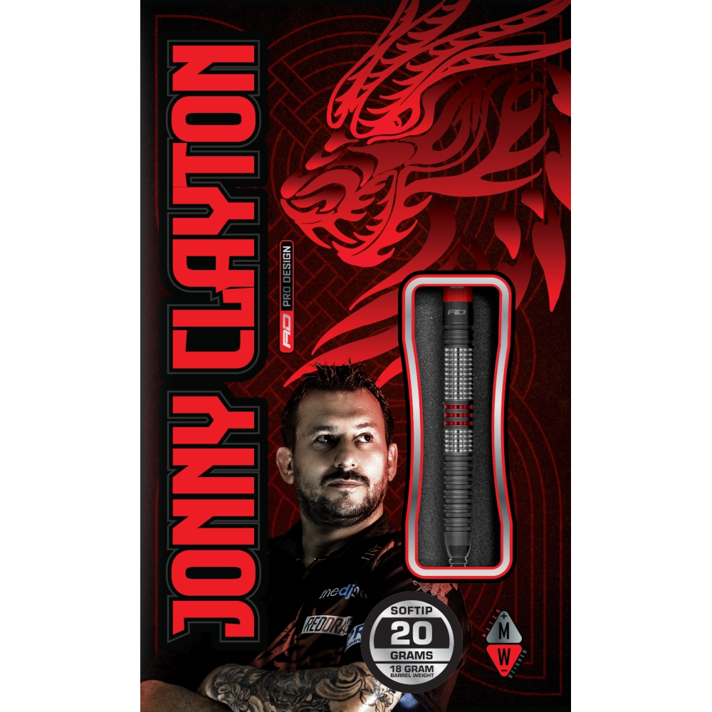 Red Dragon Jonny Clayton Hiraeth Softdart 90%