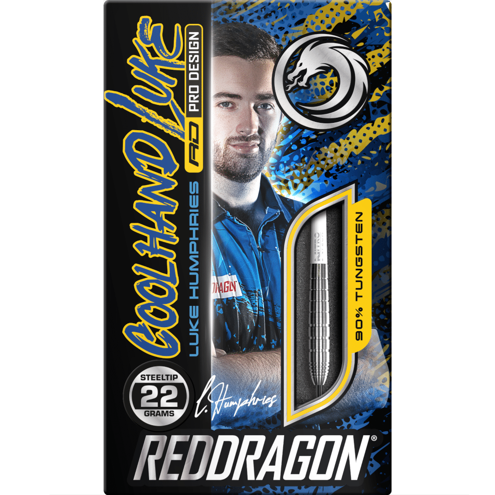 Red Dragon Luke Humphries "Coolhand Luke" TX1 Steel Darts 90%