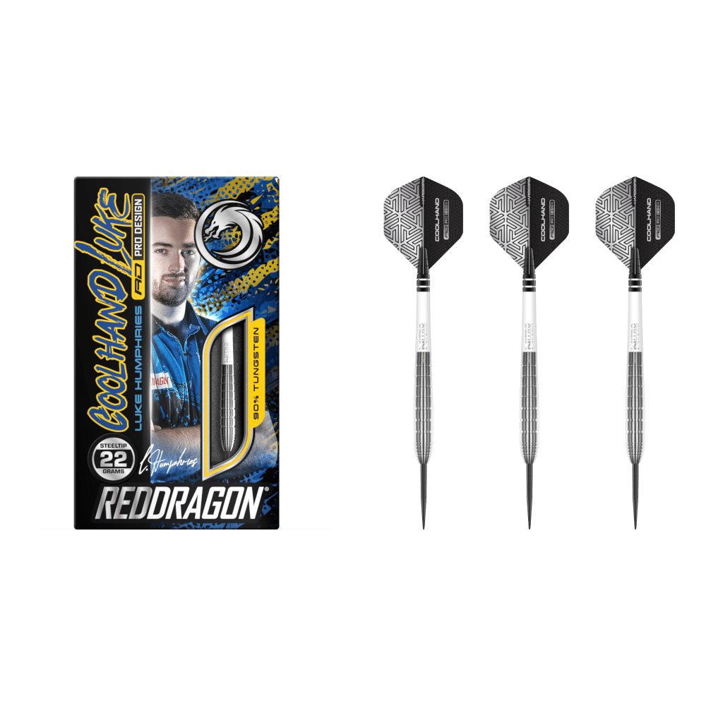 Red Dragon Luke Humphries "Coolhand Luke" TX1 Steel Darts 90%