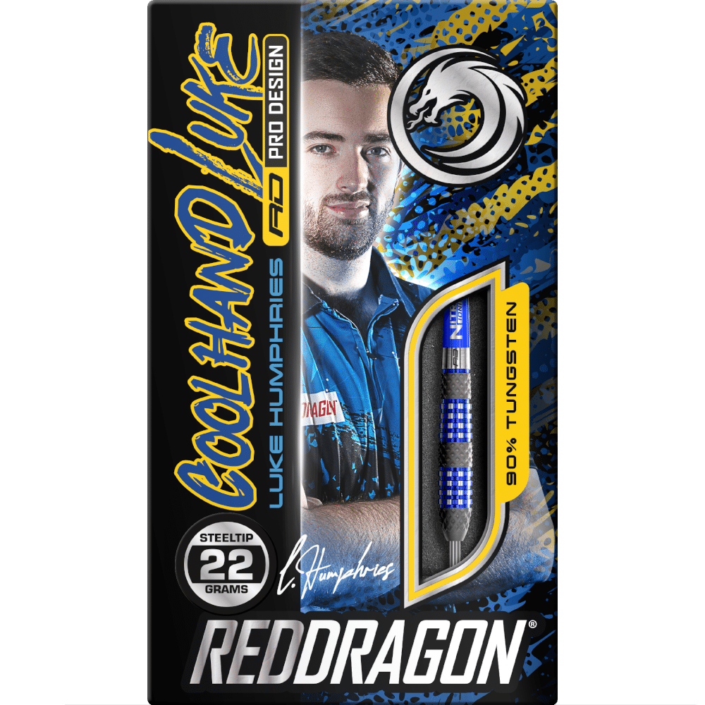 Red Dragon Luke Humphries "Coolhand Luke" TX2 Steel-Tip Darts 90%