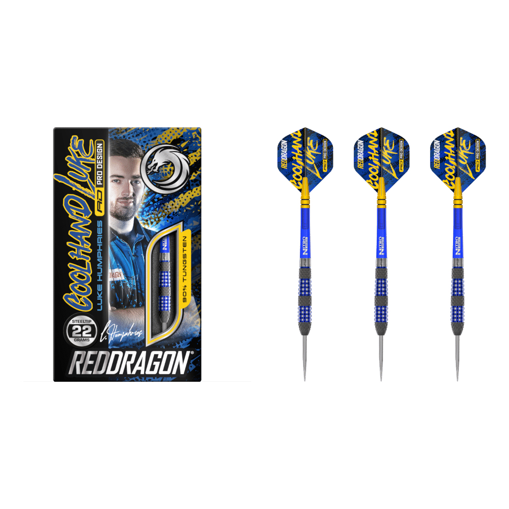 Red Dragon Luke Humphries "Coolhand Luke" TX2 Steel-Tip Darts 90%
