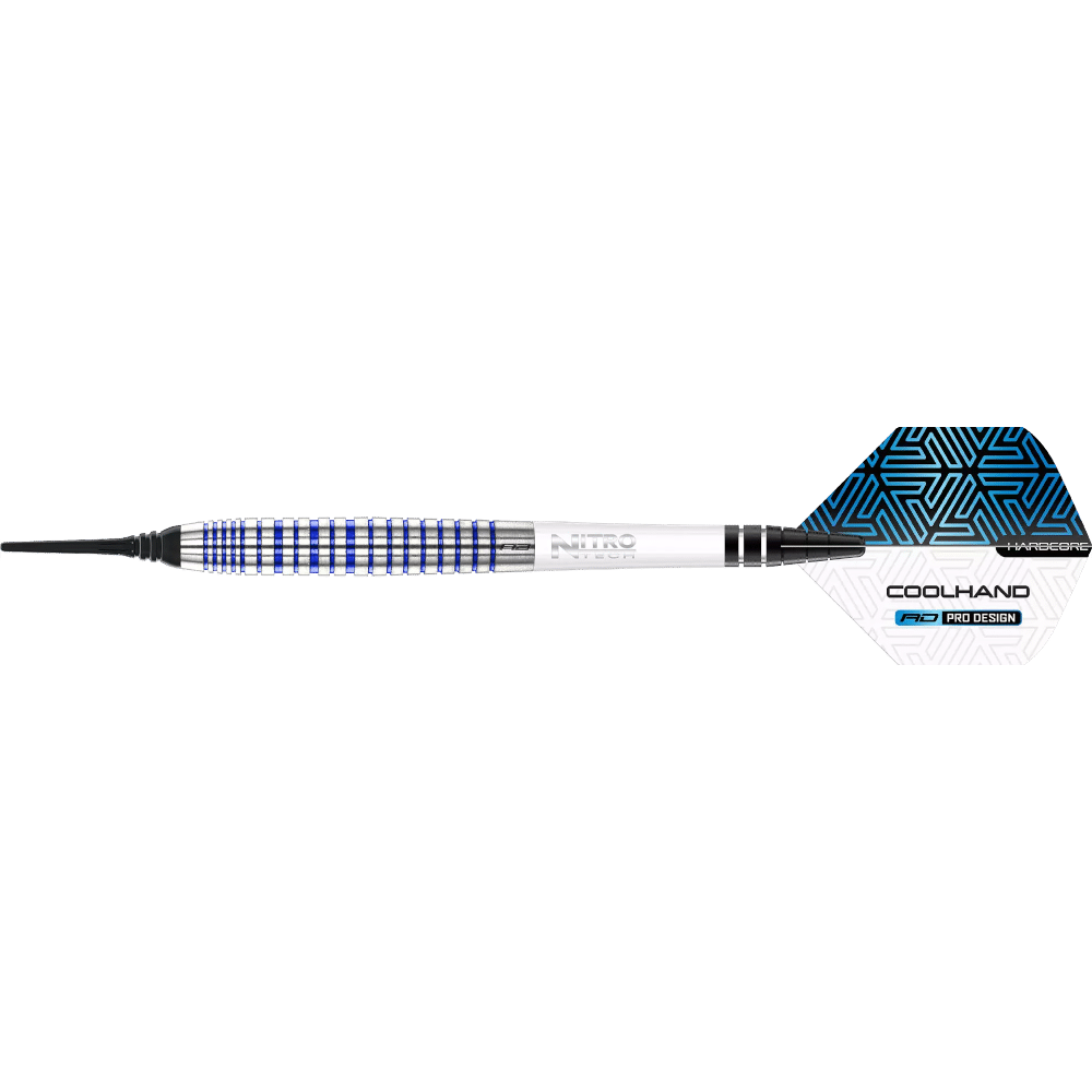 Red Dragon Luke Humphries "Coolhand Luke" TX3 Cool Blue Soft Tip Darts 90%