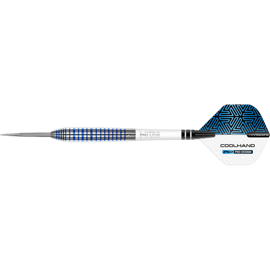 Red Dragon Luke Humphries "Coolhand Luke" TX3 Cool Blue Steel Tip Darts 90%