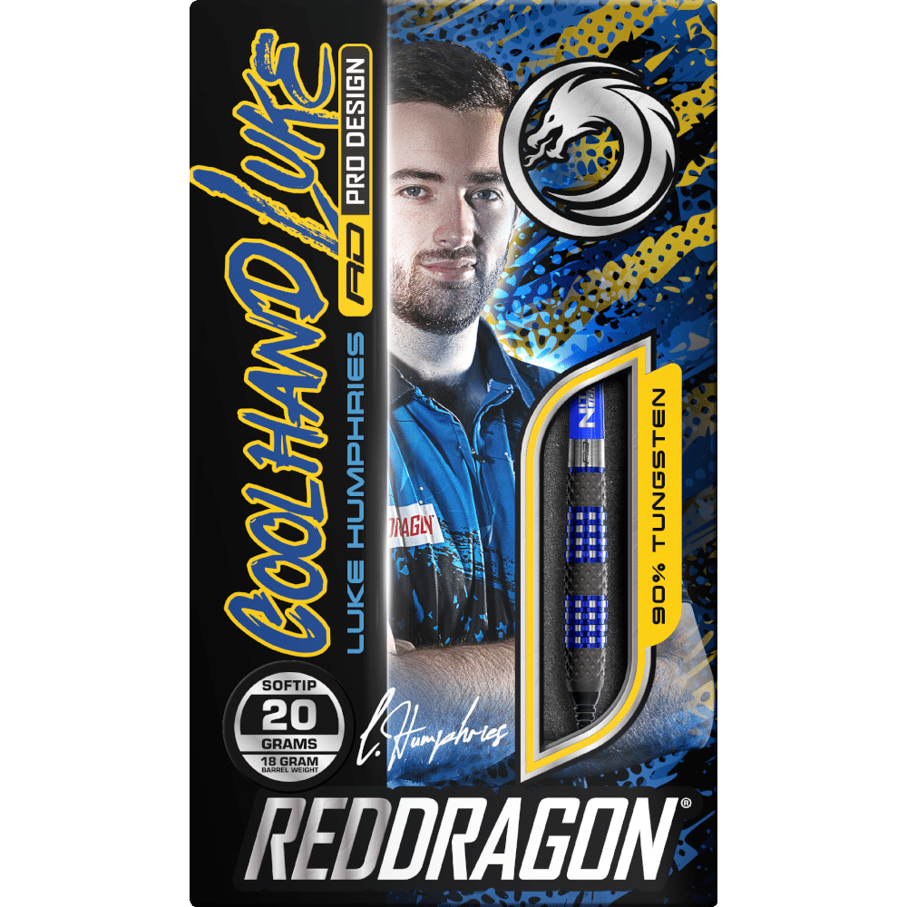 Red Dragon Luke Humphries "Coolhand Luke" TX2 Soft Tip Dart 90%