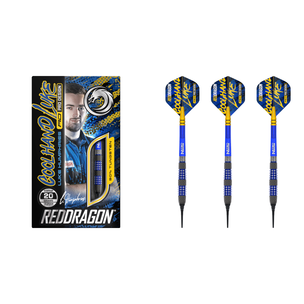 Red Dragon Luke Humphries "Coolhand Luke" TX2 Soft Tip Dart 90%