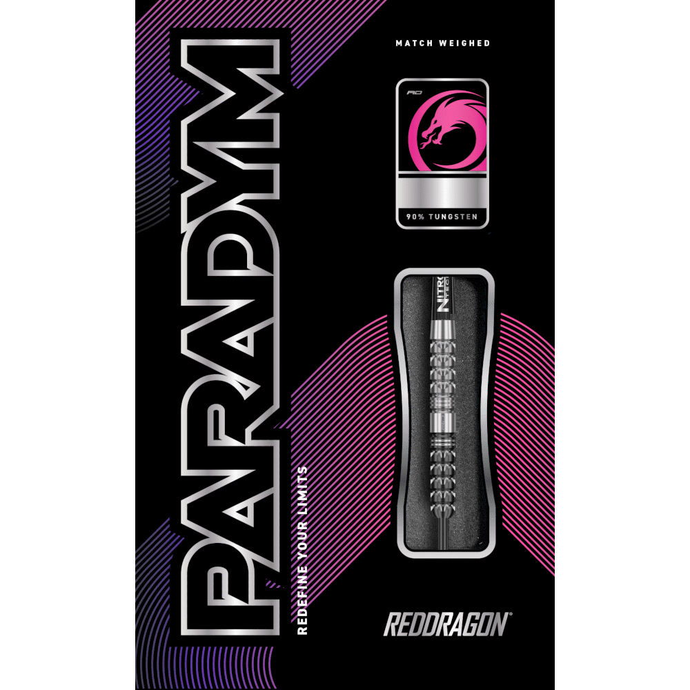 Red Dragon Paradym Tapered Steel Tip Darts 90%