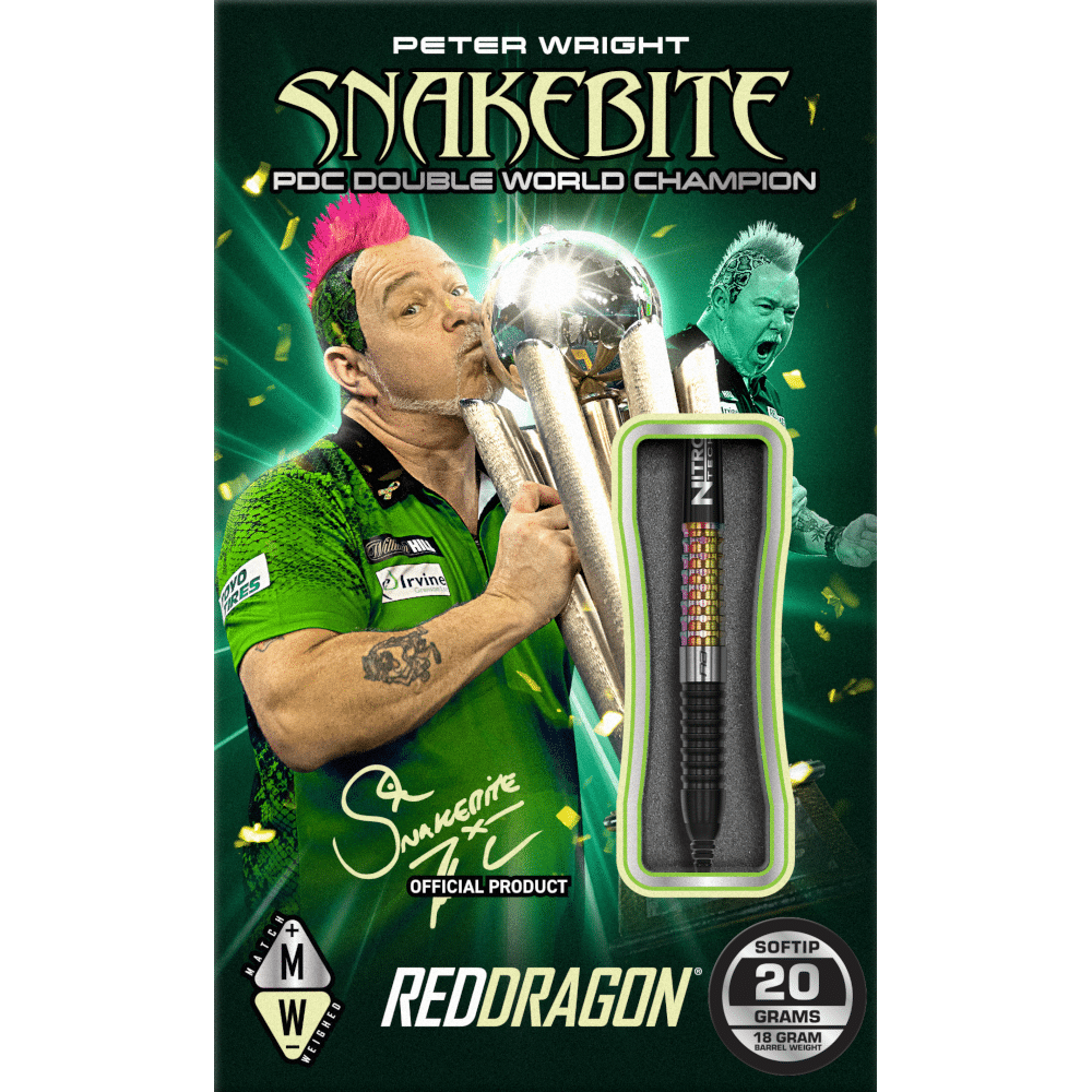 Red Dragon Peter Wright Corra Softdart 90%