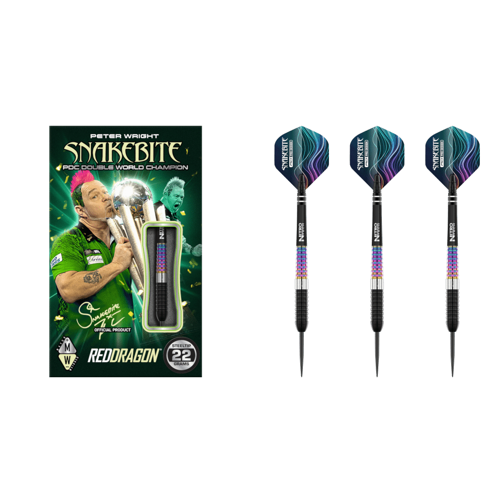 Red Dragon Peter Wright Corra Steel Tip Darts 90%