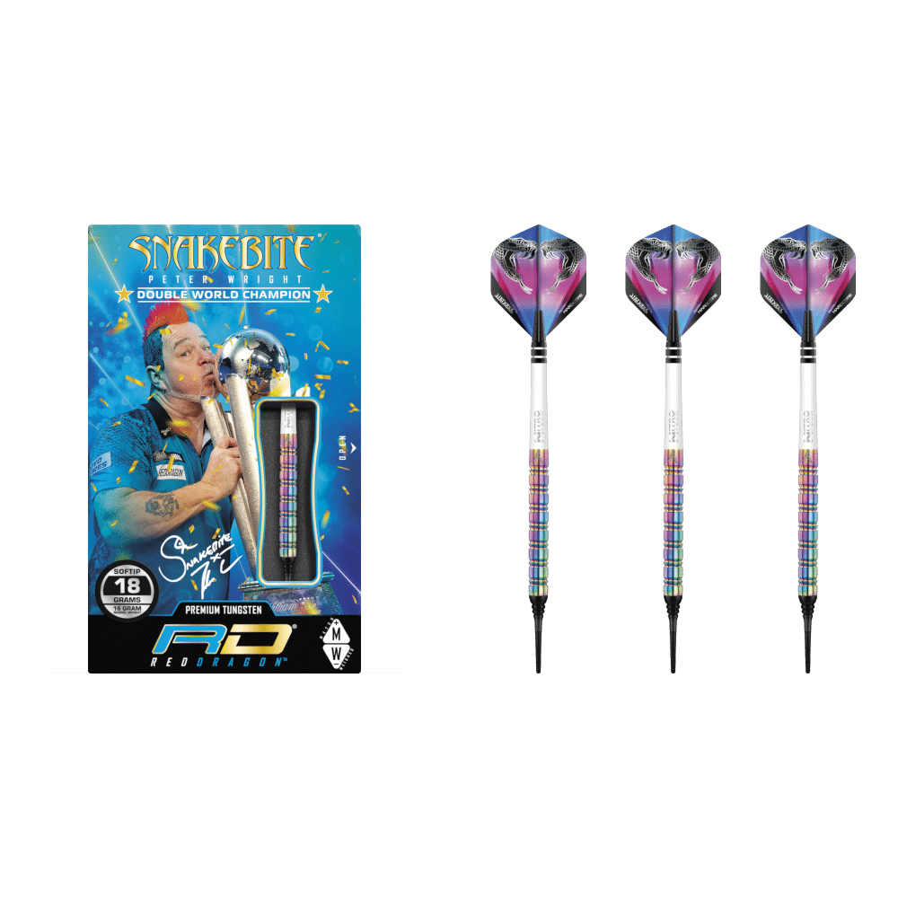 Red Dragon Peter Wright "Snakebite" 1 Soft Tip Dart 90%