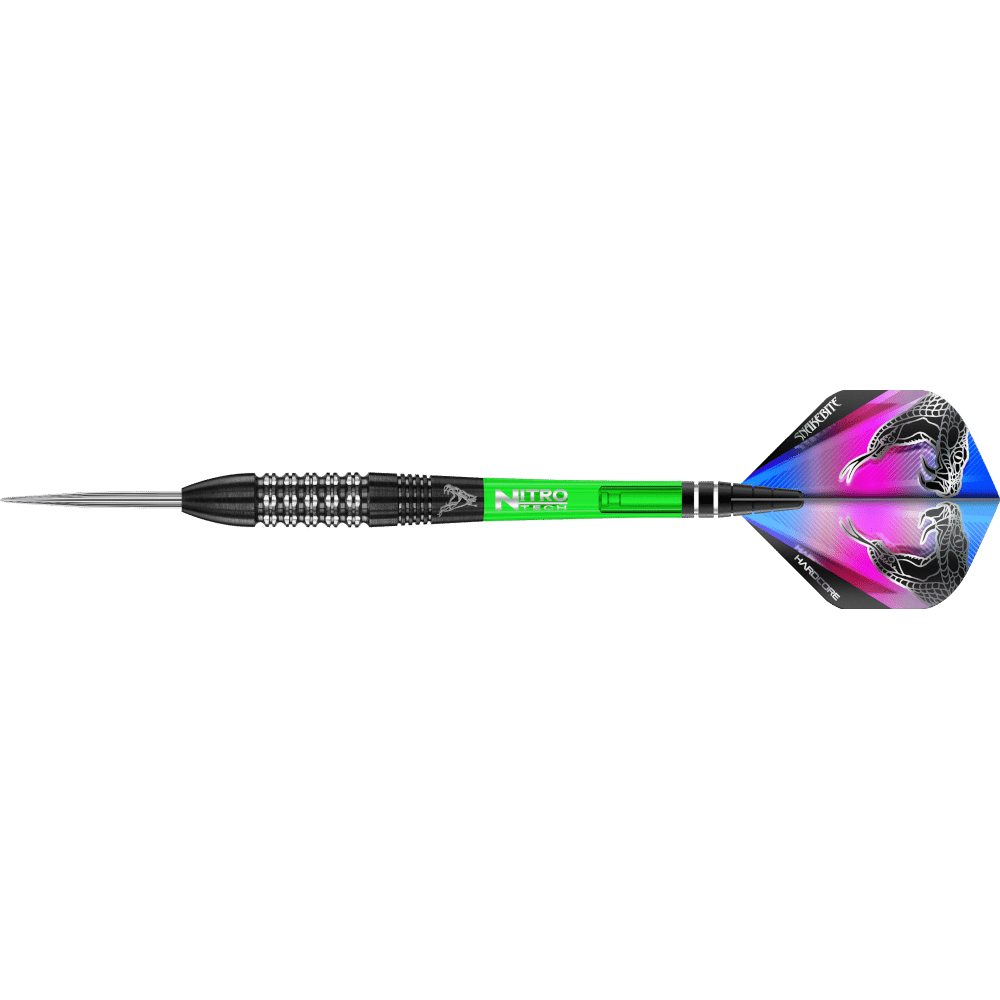 Red Dragon Peter Wright "Snakebite" Black Strike Steel Darts 90%