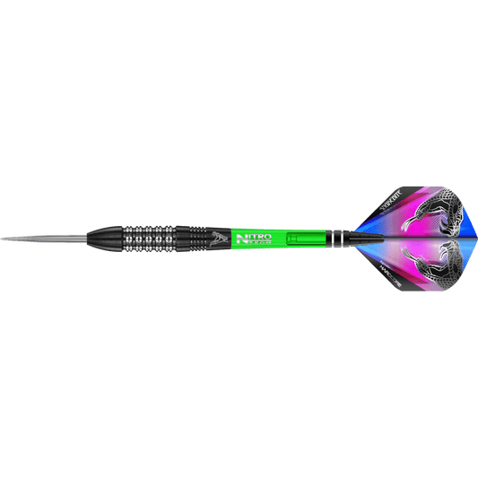 Red Dragon Peter Wright "Snakebite" Black Strike Steel Darts 90%