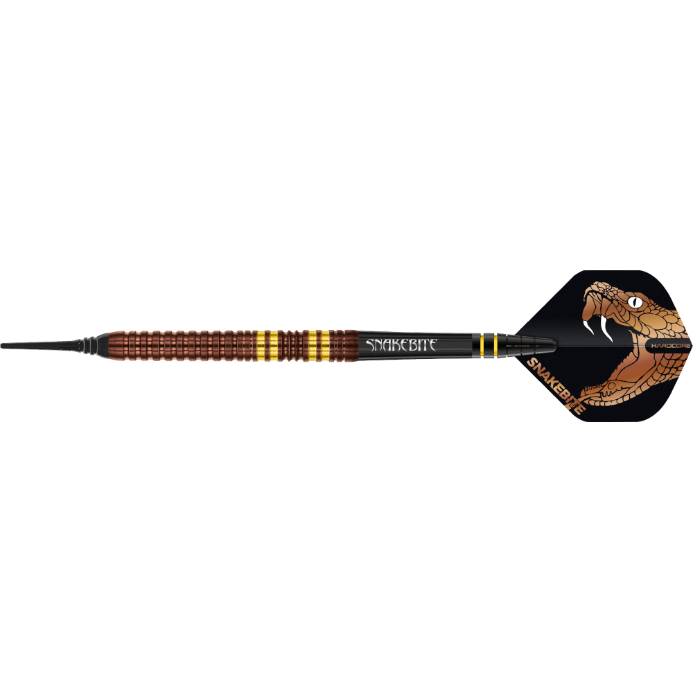 Red Dragon Peter Wright "Snakebite" Copper Fusion Soft Tip Darts 90%