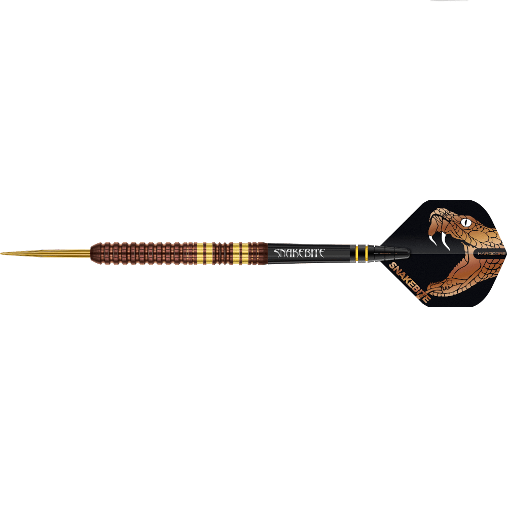 Red Dragon Peter Wright "Snakebite" Copper Fusion Steel Darts 90%