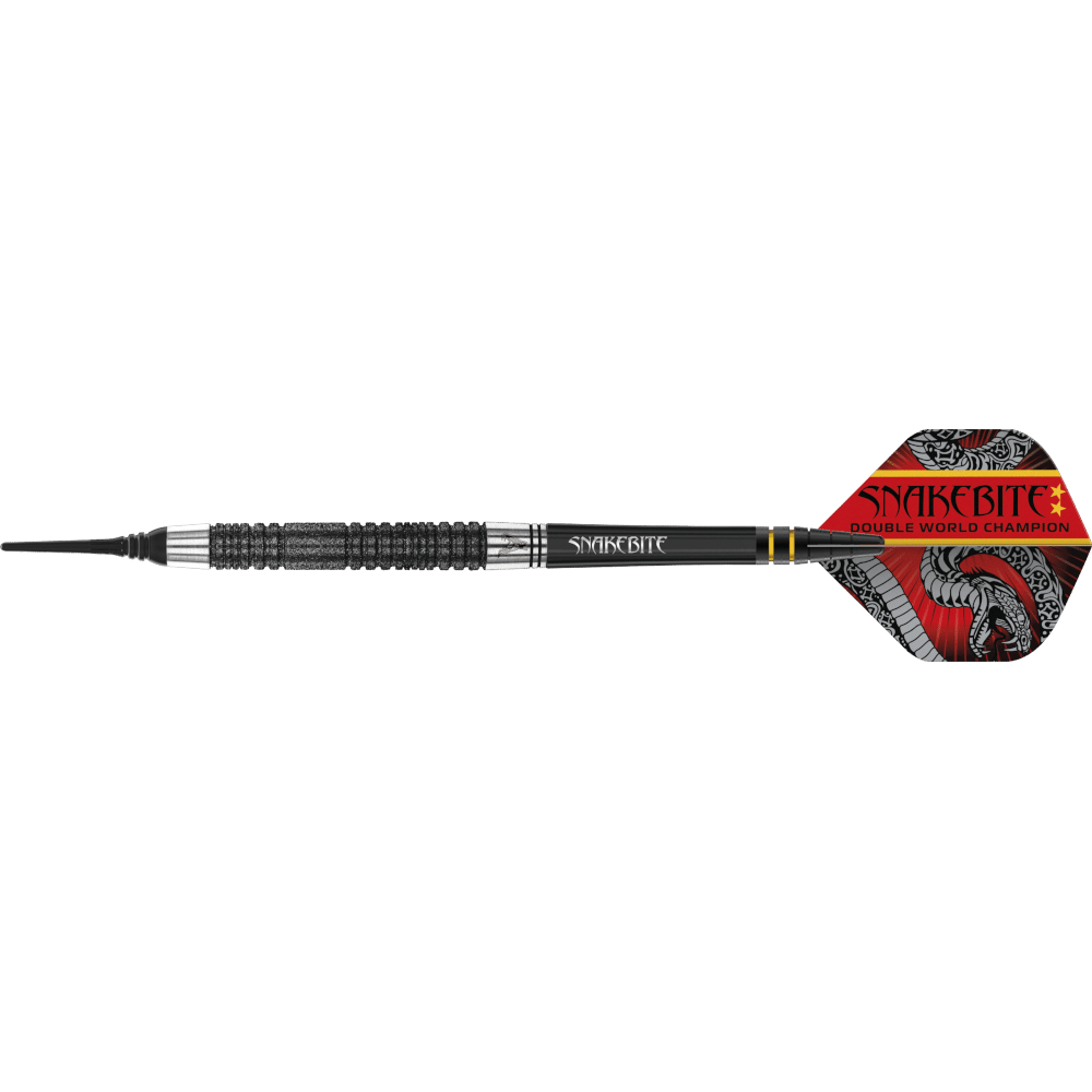 Red Dragon Peter Wright "Snakebite" DWC SE Black Soft Tip Darts 85%