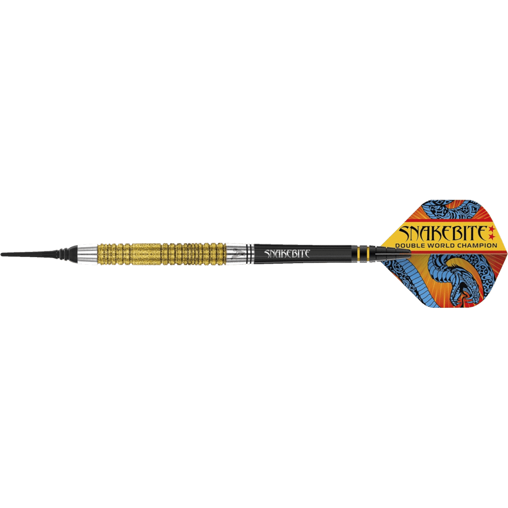 Red Dragon Peter Wright "Snakebite" DWC SE Gold Soft Tip Darts 85%