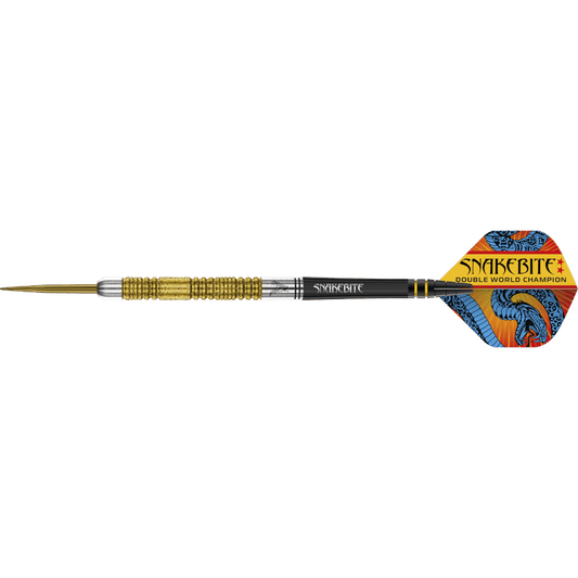 Red Dragon Peter Wright "Snakebite" DWC SE Gold Steel Dart 85%