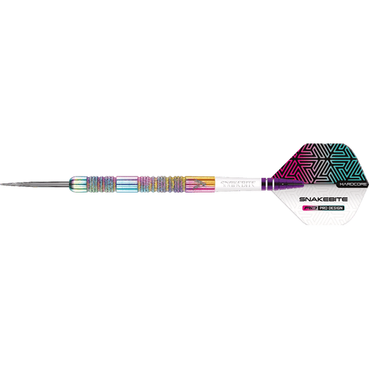 Red Dragon Peter Wright "Snakebite" Diamond Fusion Spectron Steel Tip Darts 90%