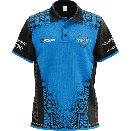 Red Dragon Peter Wright Snakebite Double World Champion Dart Shirt