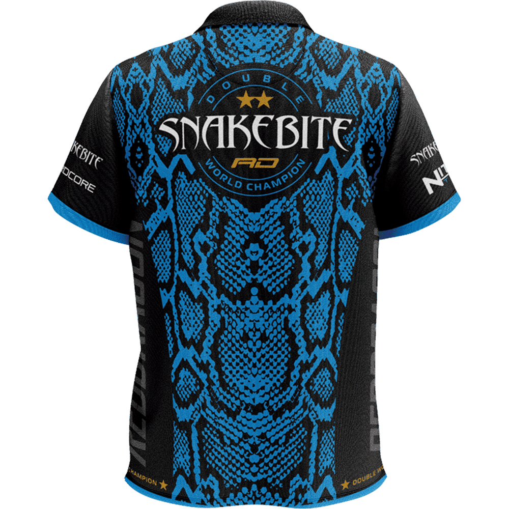 Red Dragon Peter Wright Snakebite Double World Champion Dart Shirt
