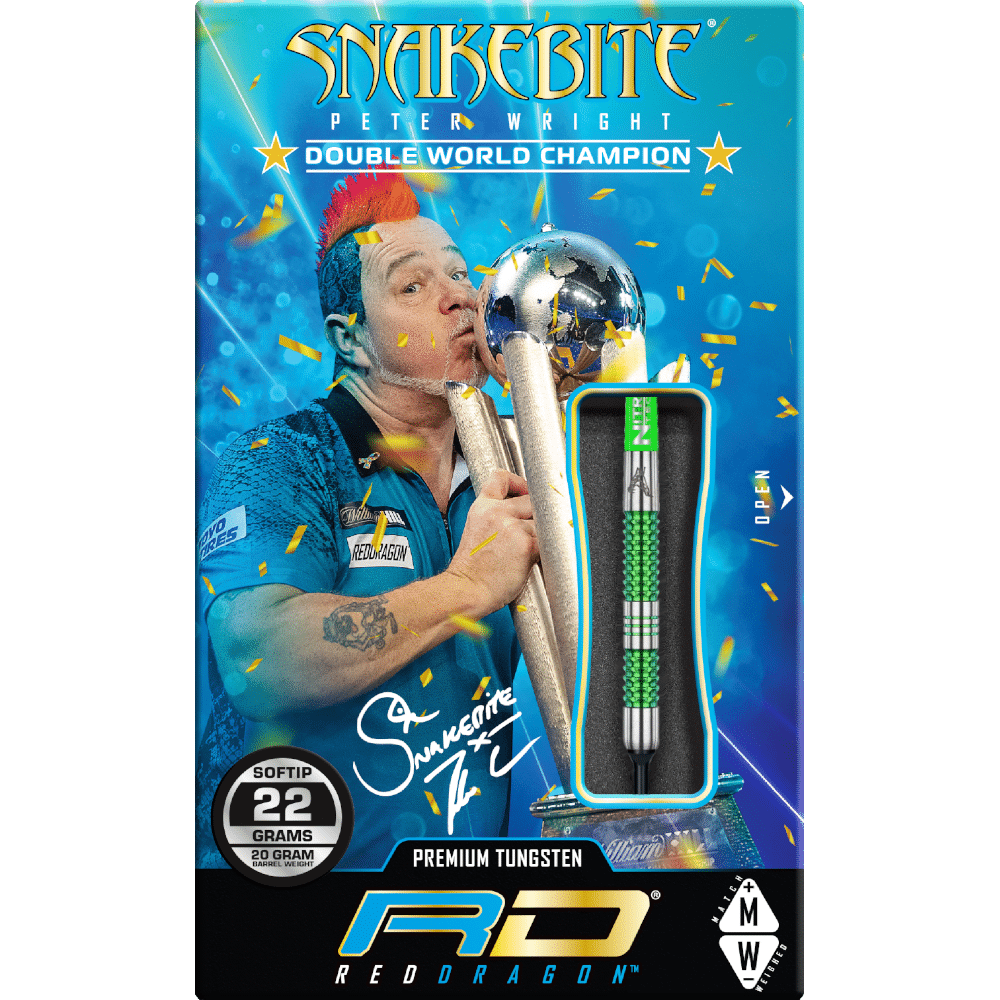 Red Dragon Peter Wright "Snakebite" Mamba 1 Softdart 90%