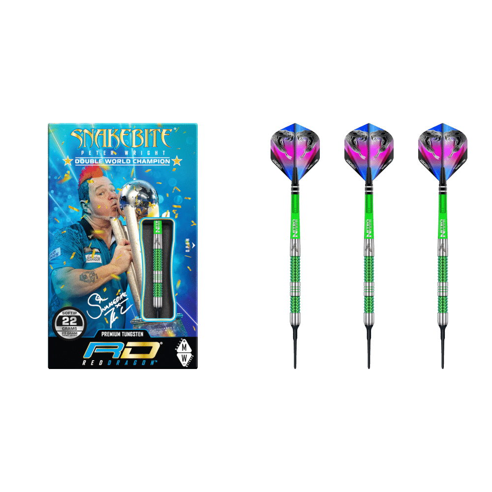 Red Dragon Peter Wright "Snakebite" Mamba 1 Softdart 90%