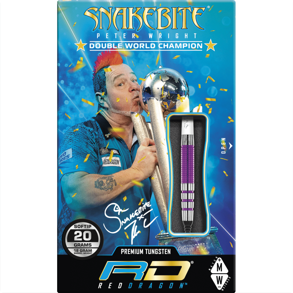 Red Dragon Peter Wright "Snakebite" Medusa Softdart 90%