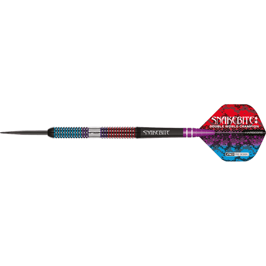 Red Dragon Peter Wright "Snakebite" Spirit Steel Tip Darts 90%