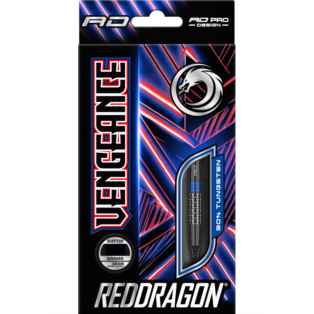 Red Dragon Vengeance Blue Softdart 90%