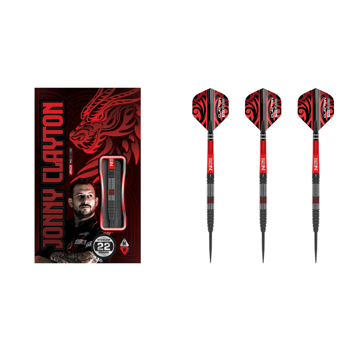 Red Dragon Jonny Clayton Hiraeth Steeldart 90%