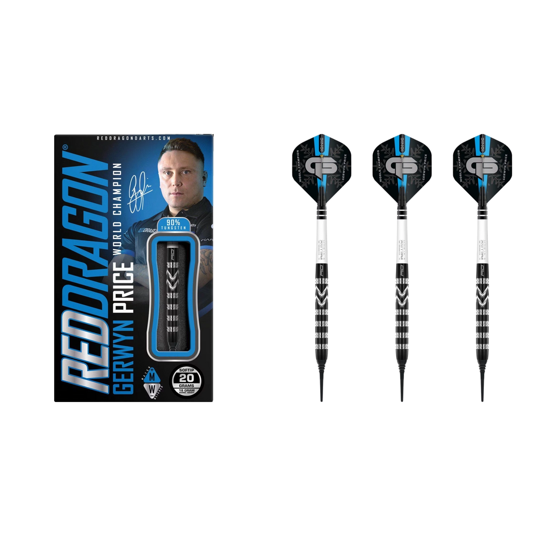 Red Dragon Gerwyn Price "Iceman" Onyx SE Softdart 90%