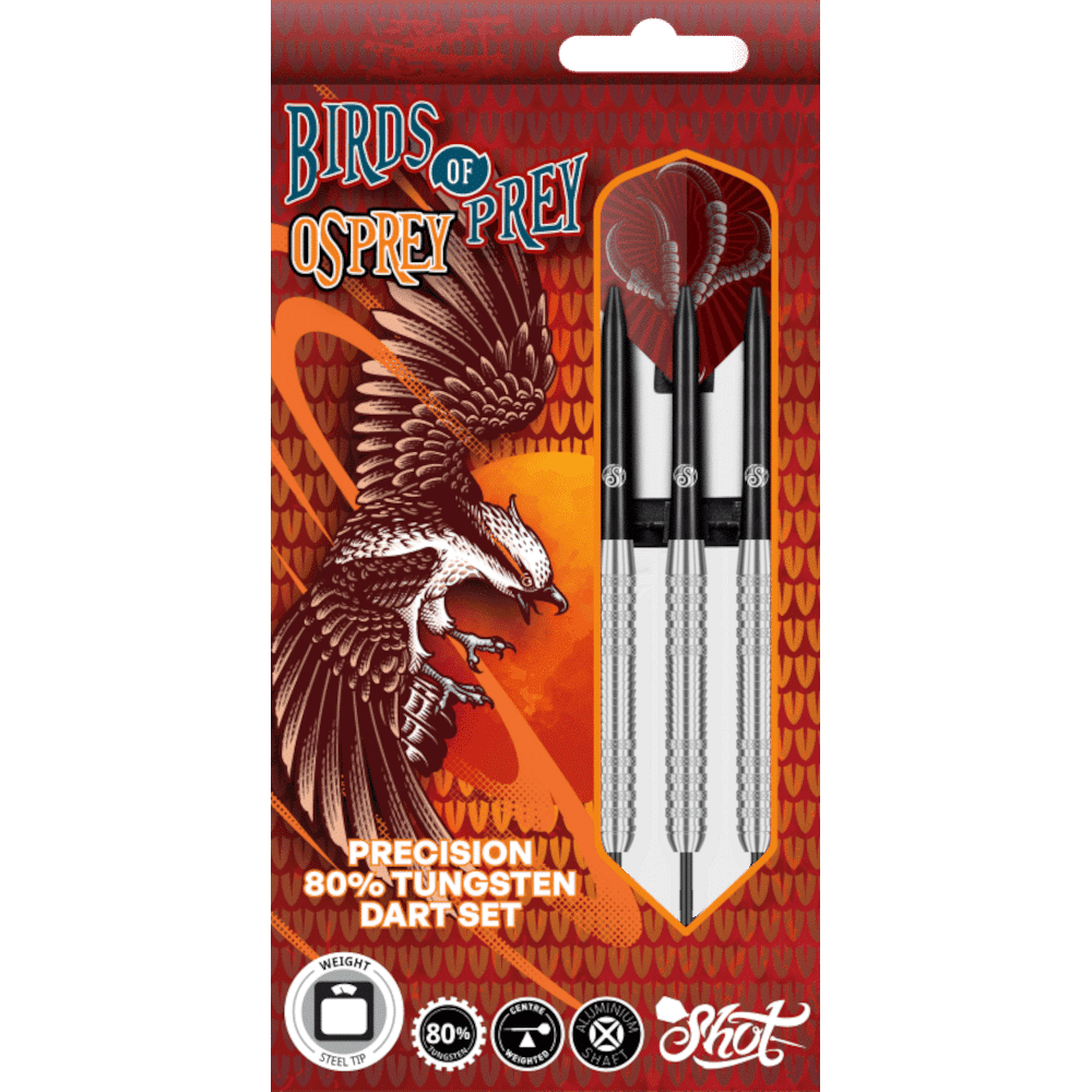 Shot Birds of Prey Osprey Steel Tip Darts 80%