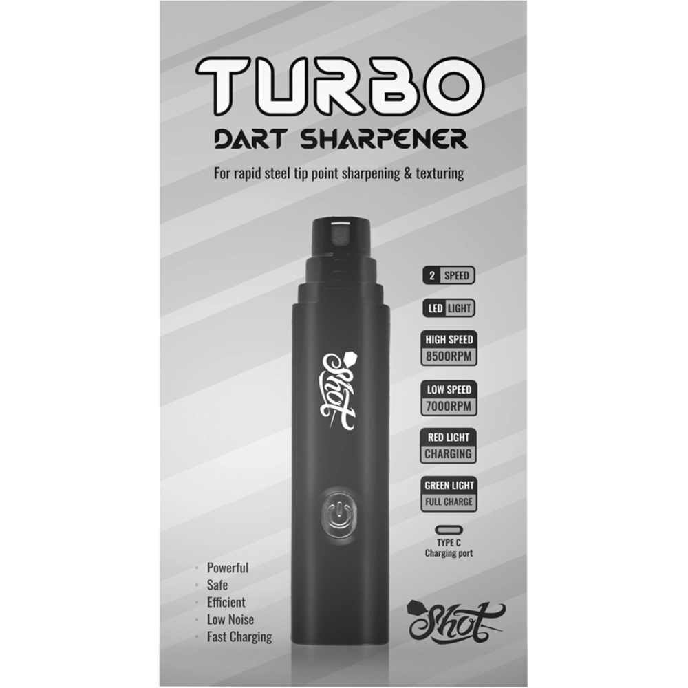 Shot Turbo Dart Sharpener Spitzenschleifer