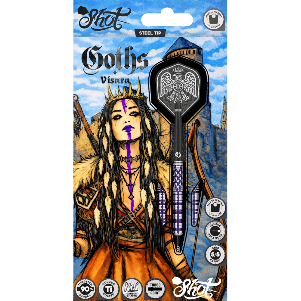 Shot Goths Visara Turbo Point Steeldart 95%
