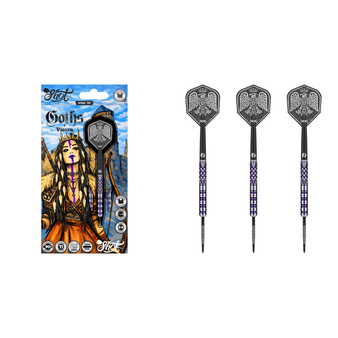 Shot Goths Visara Turbo Point Steeldart 95%