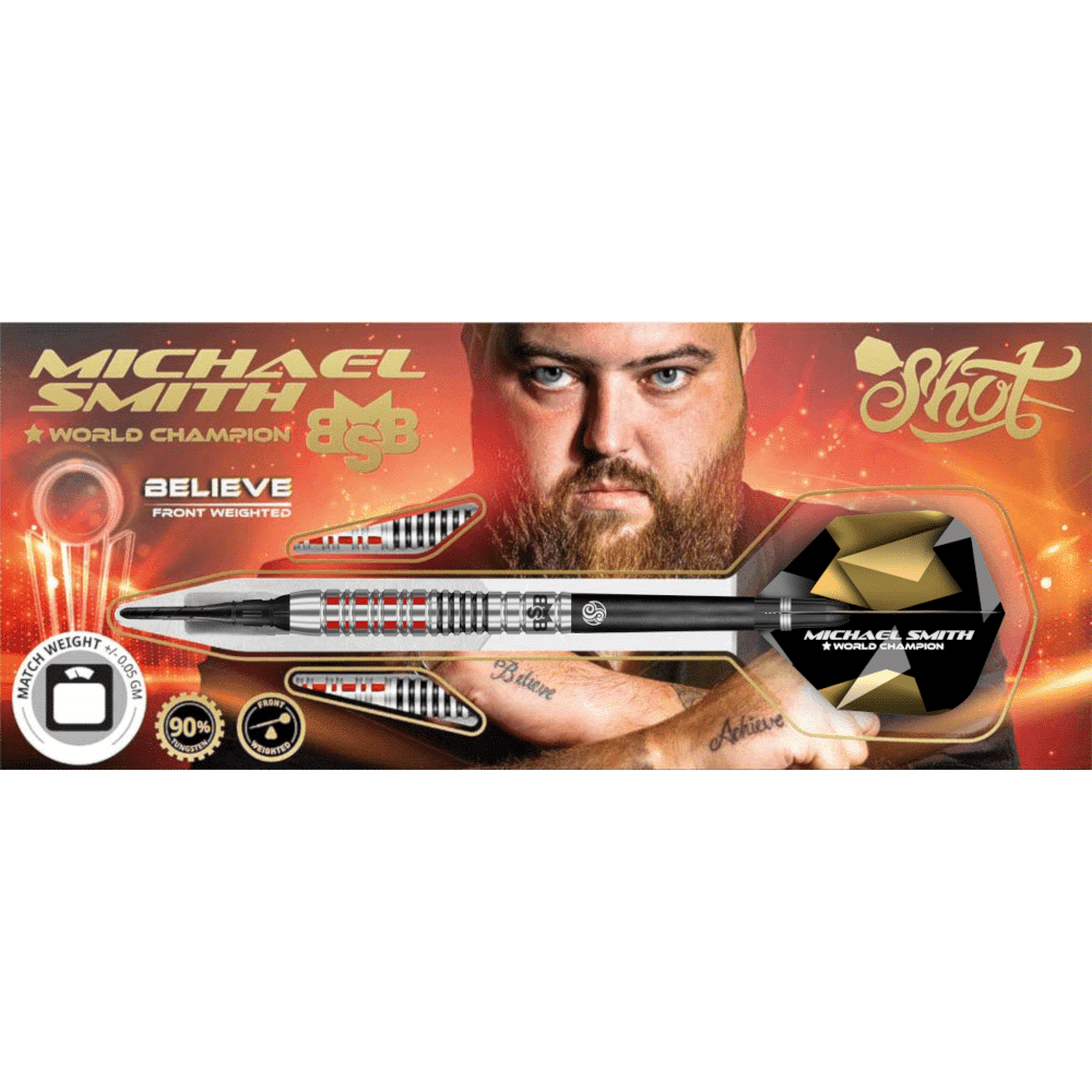 Shot Michael Smith Believe Softdart 90%