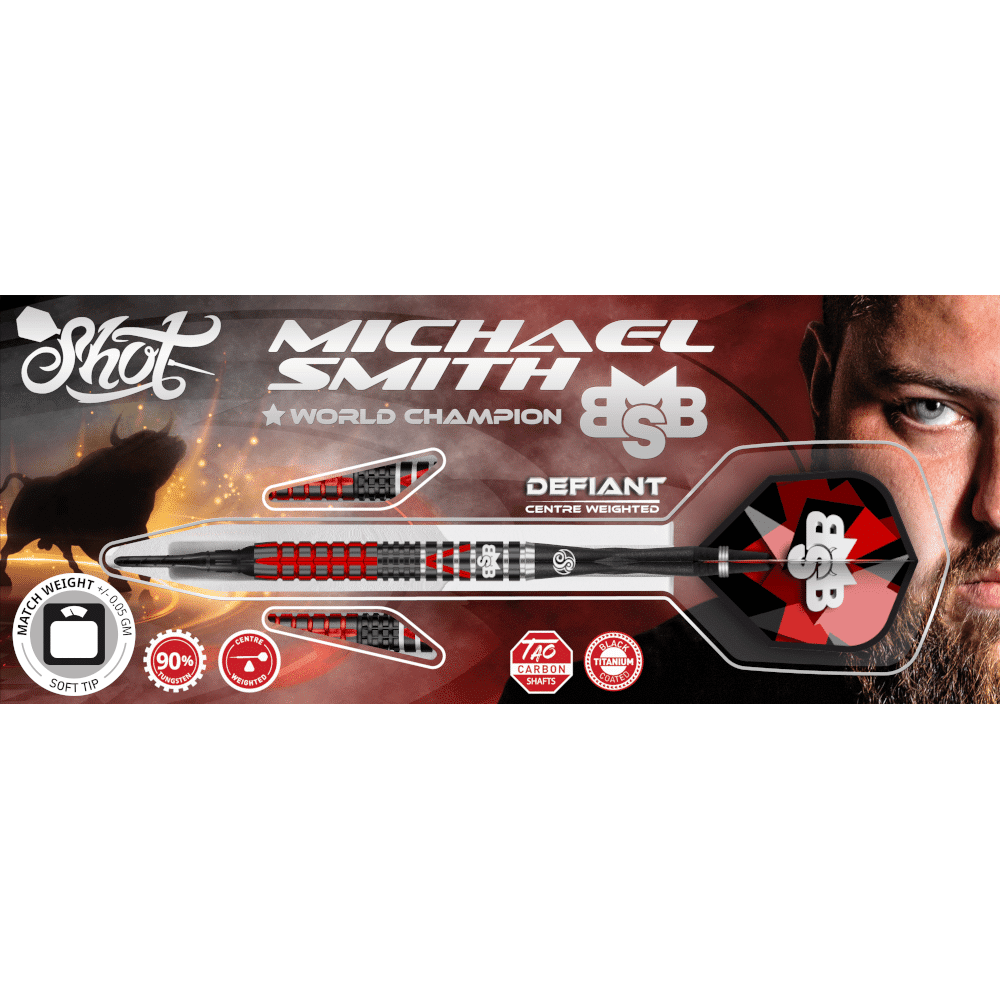 Shot Michael Smith Defiant Softdart 90%